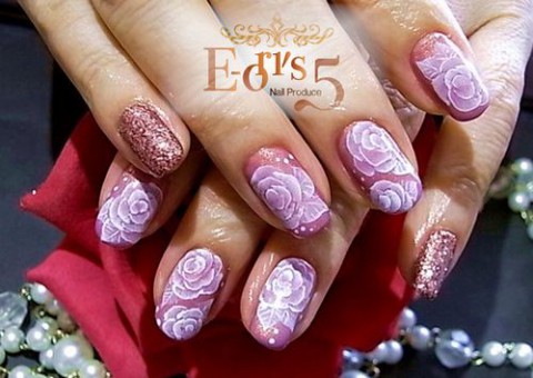 FORK ARTのお花とレフ板。