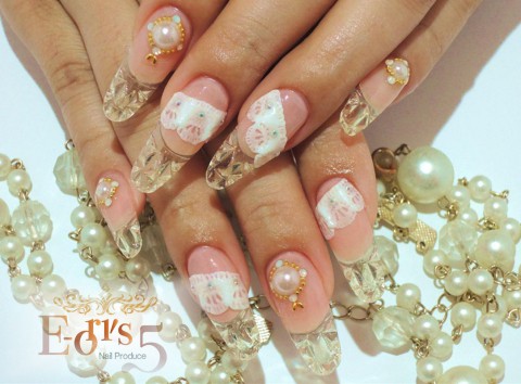 Girlish　race。　-ステンドグラスジェル&ストーン-