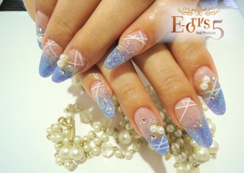 友人の夏アクリルスカルプチュア。