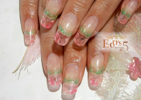 春のステンドグラスジェル♪