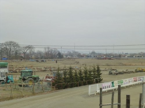 帯広競馬場の朝の風景