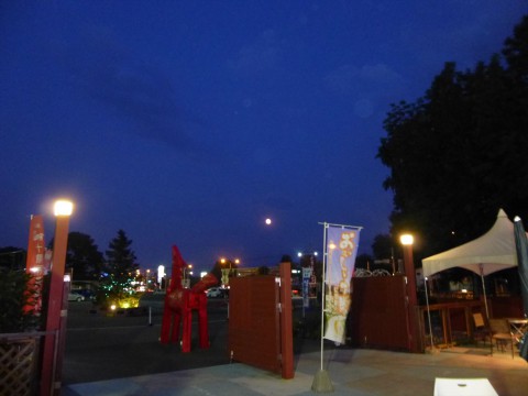 7月31日の帯広競馬場の夜空