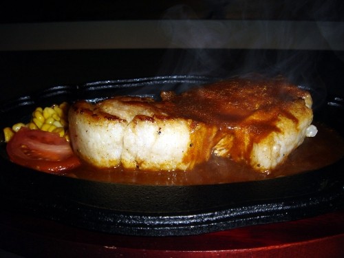 ポークステーキ！！