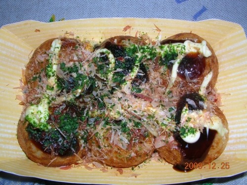 かあさん・・朝から・・たこやき・・！！
