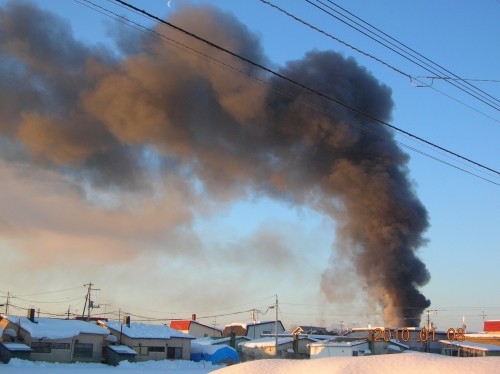 火事のようです・・