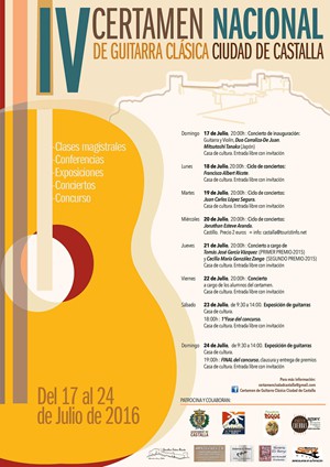 IV Certamen Nacional de Guitarra Clásica ‘Ciudad de Castalla’