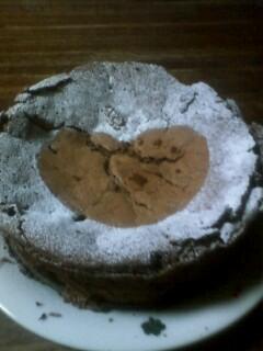 ケーキ焼いて お祝い♪