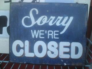 今日は臨時休業させて頂きます