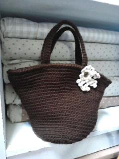 カゴ風バックと田舎パン♪