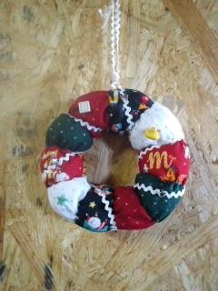 「りずむdeハンド」チクチクパッチワークリース♪