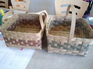 「りずむdeハンド」エコクラフトカゴ作り♪