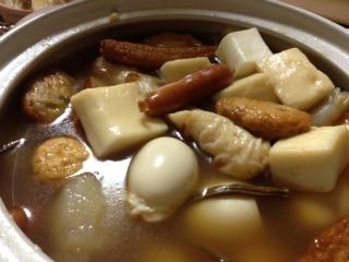 秋到来。おでんとストーブ…