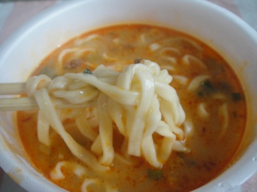 寒い日は、坦々うどん(ε^*)チュル♪