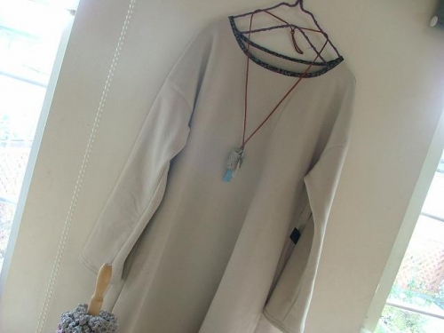 スエット地の楽ちんワンピー