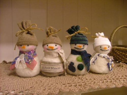 ほのぼの雪だるま♪