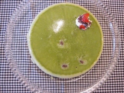 宇治抹茶の豆乳プリン