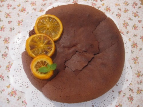 オレンジ風味のガトーショコラ