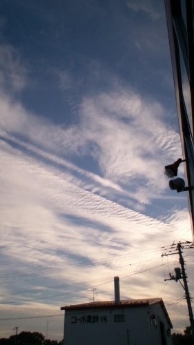 オイラも夕空！…in鉄矢家
