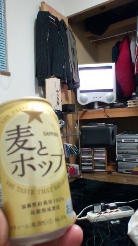オイラにはビールです？…in鉄矢家