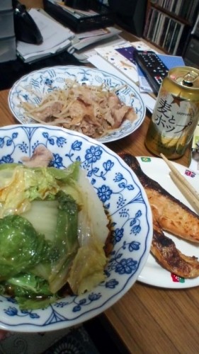 作りすぎの晩飯…in鉄矢家