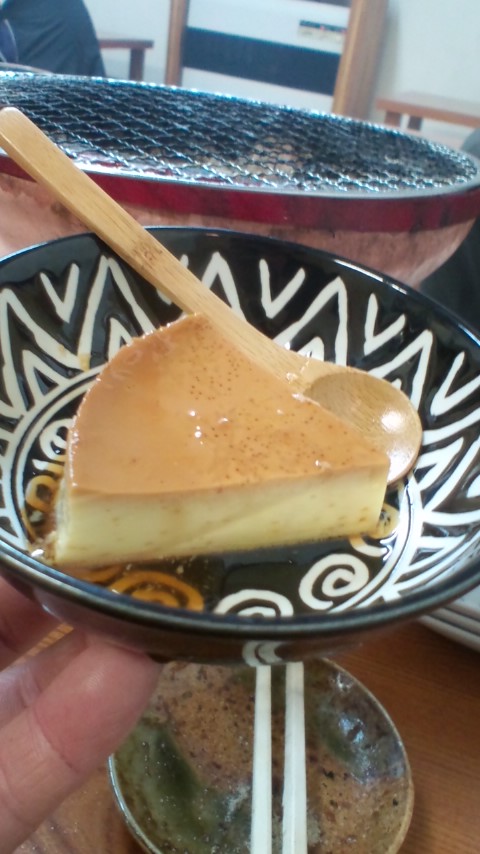 『鉄平』焼きプリン!・・・in鉄矢家