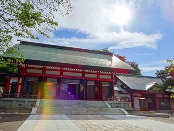 小樽住吉神社にて