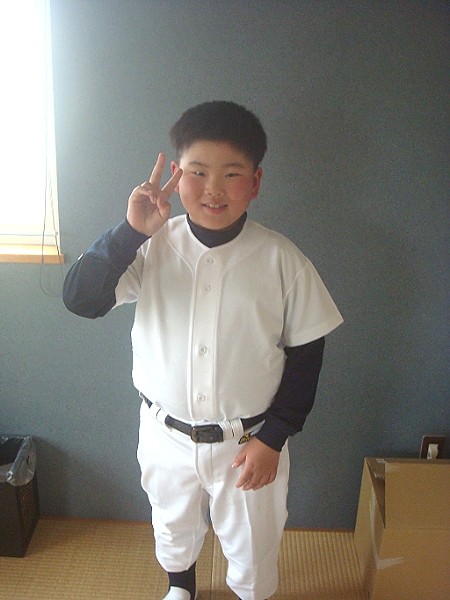 松山家 兄ちゃん ついに野球デビュー(*^^)v