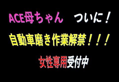 ACE母ちゃん　磨き作業始めました