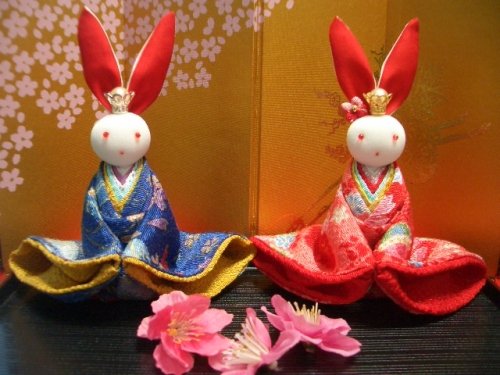 うさぎさんお雛様♪完成