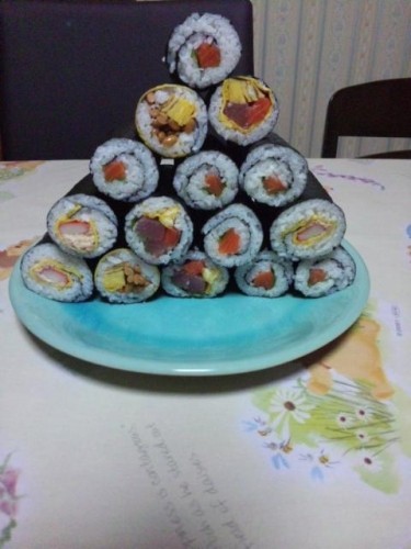 恵方巻できた(*^_^*)