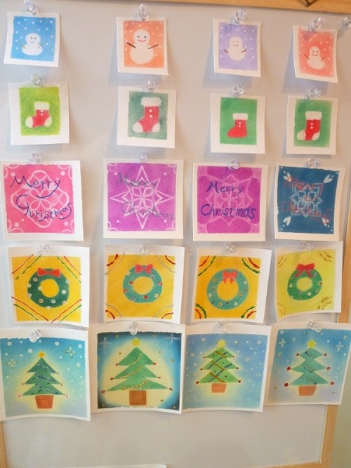 クリスマスイベント　パステル和アート