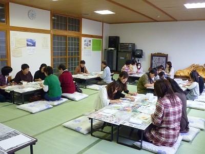 婦人部&子供会パステルで笑顔♪