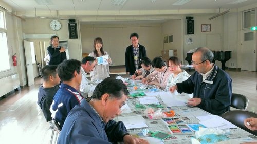北栄小元気クラブでパステル講座♪