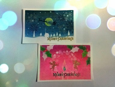 クリスマスカード作り♪