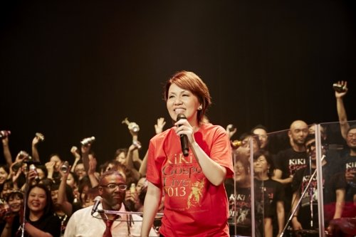 KiKi with choir  Gospel concert