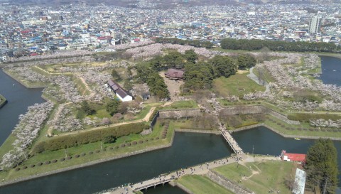 五稜郭タワーからの～