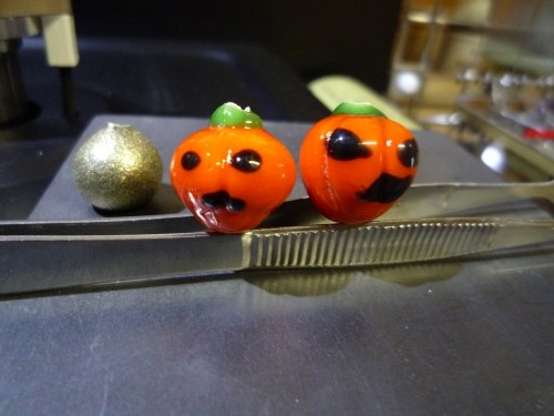 とんぼ玉　ハロウィン