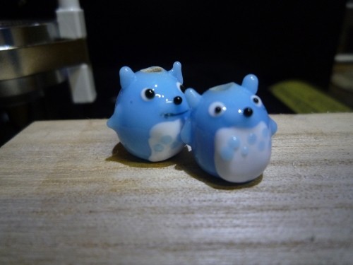 とんぼ玉　トトロ風