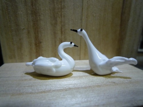 ガラス細工　白鳥です