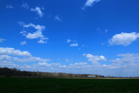 青空を