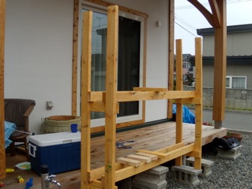 薪小屋（棚）つくり