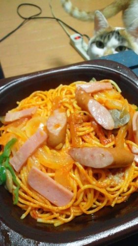 夜中に食べる