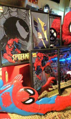 ★[アメコミ☆]スパイダーマン、Ｘ-ＭＥＮ、ミニパブミラー★