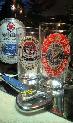 ★[昭和レトロ!]ヱビスビールグラス★