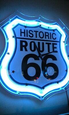 ★[激レア!]ルート６６ネオンライトクロック★