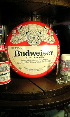 ★[鬼レア!]バドワイザー☆ホーロー看板★