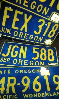 ★[入荷!]オレゴン州ナンバープレート★