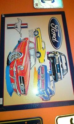 ♪[入荷!]フォード　マスタング　ブリキ看板♪