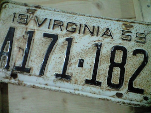 ★[神レア!]１９５９年☆ナンバープレート★