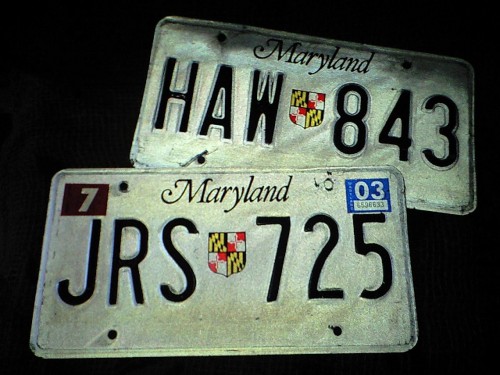 ★[激レア!]ナンバープレート～メリーランド州～★